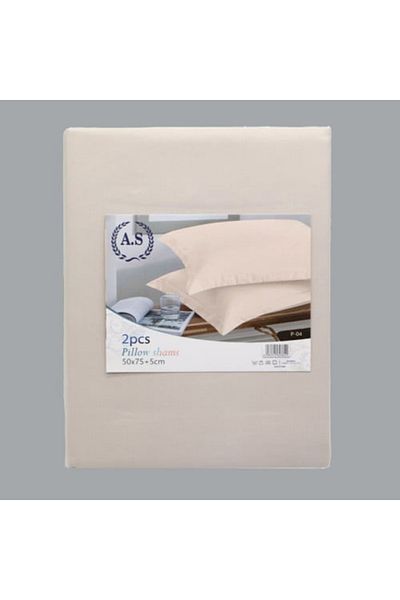 As 2-piece solid color pillowcase