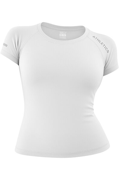 GHASSY CO. Women's Breathable High Stretch Short Sleeve, Motivational Design T-Shirt for Yoga Fitness and Running