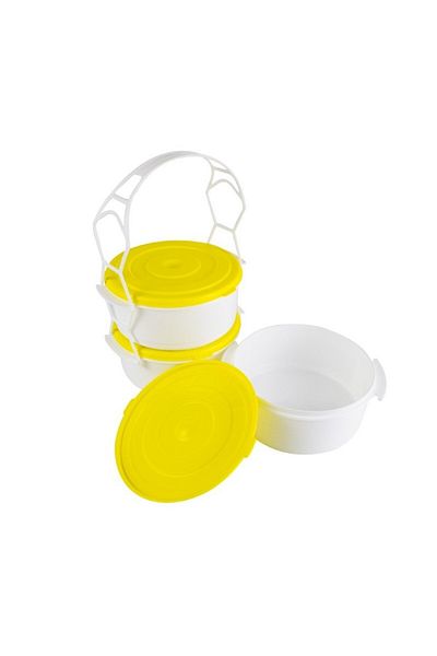 gogiva Set of food containers, Plastic, 3x1200 ml, 3 pcs
