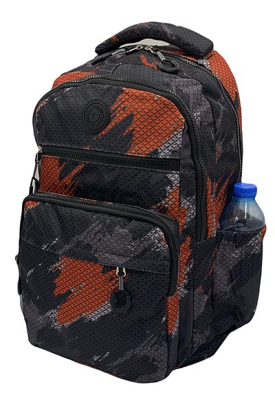 Harmela Water Resistant School Bag Fabric Plaid Blue Unisex School Backpack A3114