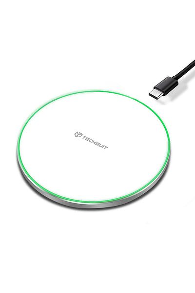 Techsuit Încărcător wireless 15w 3a - Premium (CHWR031) - Alb