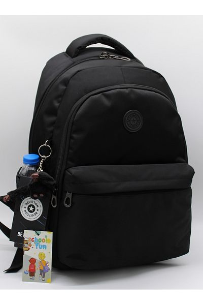 Harmela 2200 School Backpack Water Resistant Unisex Daily & School Bag Black