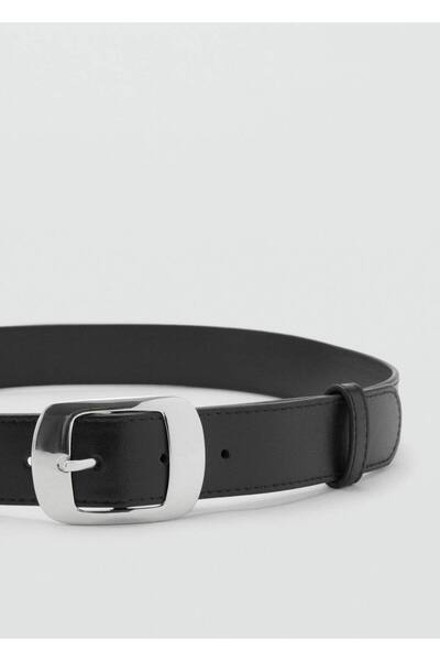 MANGO Woman Belt with square buckle