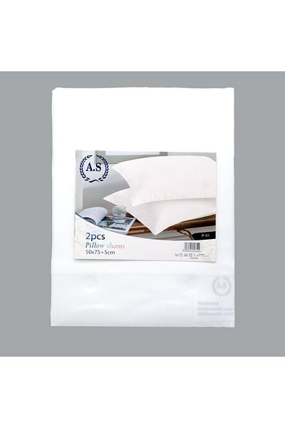 As 2-piece solid color pillowcase