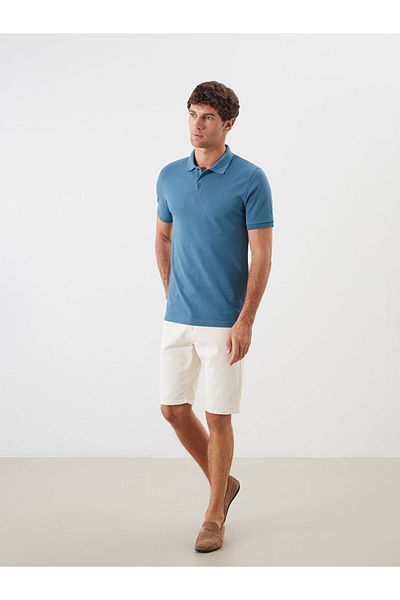 LC Waikiki Ανδρικό μπλουζάκι με κοντό μανίκι Polo Neck New Season - S52213Z8
