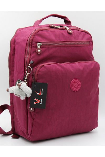 Harmela School Bag Water Resistant Unisex School Backpack Bts-1900 Claret Red