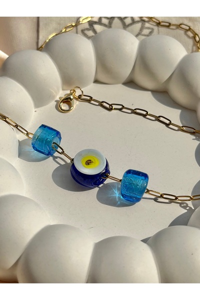 sanghatelier Nazar Cam boncuklu Kolye