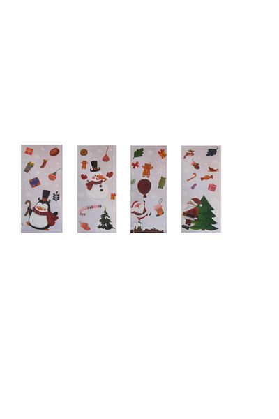 OEM Set of 100 Christmas candy bags, 12.5 x 27.5 cm, plastic, multicolor