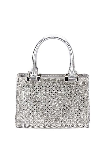 SOFILINE Silver clutch bag with pebbles BK07 05