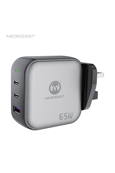 Microdigit Socket ith 3 Outlets 65W MICROwDIGIT
