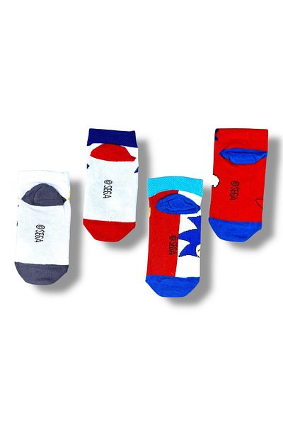 Sonic Licensed Boy's 4 Pairs Booties Socks 22853