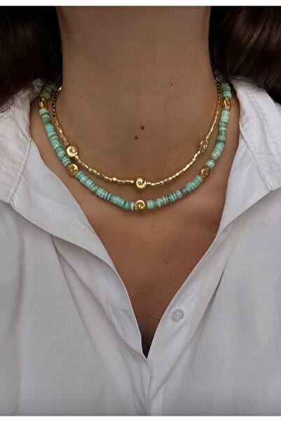 El Yapımı chocker 2’li kolye