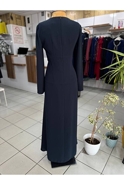 Aker Lacivert Elbise
