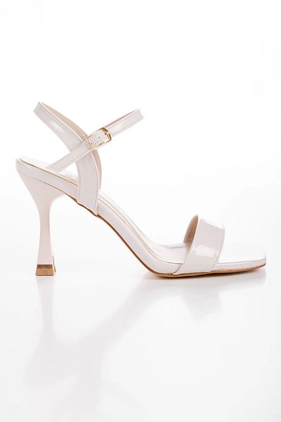 MFT AYAKKABI Single Strap Style Heeled Special Production Summer Shoes Leather Patent Leather