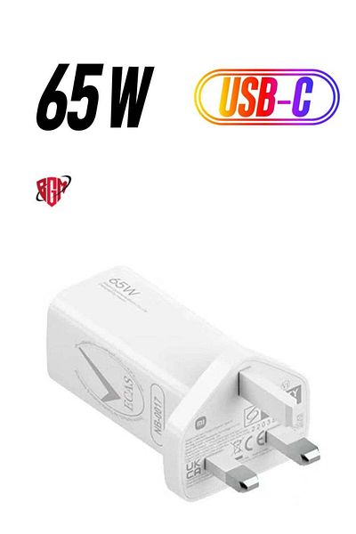 bgm 65W GaN Charger Type-A And Type-C White