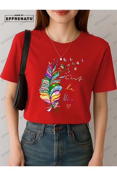EFFRENATU Trendy Clothing Printed Charming Plus Size T-Shirt
