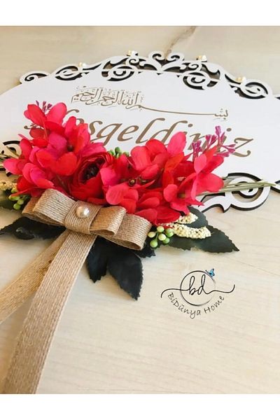 LİMOMİ Decorative Welcome Written Door Ornament