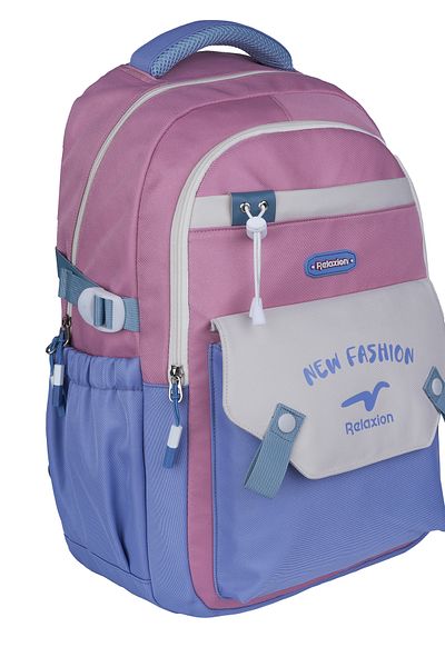RKY SERENITY Relaxion Multi-Pocket Backpack with Pen Holder and Plush Accessories School Set