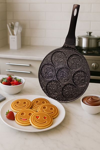 Snippy Panna - Cast Iron Emoji Pancake Pan 26 cm Pan