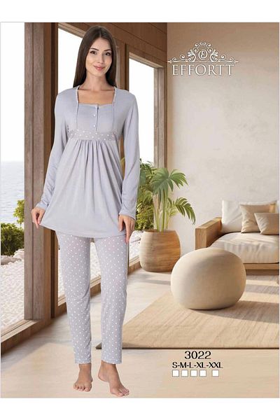 EM&FA TEKSTİL Pregnant Maternity Pajama Set