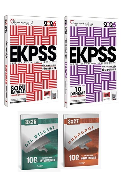 Yargı Yayınları Anla Kazan + Yargı 2026 EKPSS Soru Bankası + 10 Deneme 2 li S...