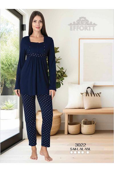 EM&FA TEKSTİL Pregnant Maternity Pajama Set