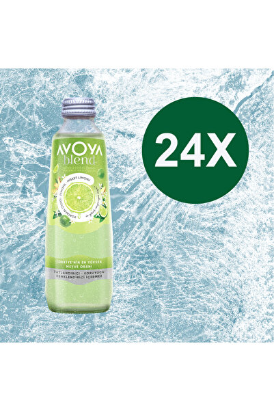 AVOYA Blend Portakal Çiçeği, Zencefil ve Misket Limon Aromalı Maden Suyu 24x2...