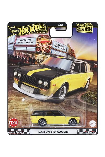 HOT WHEELS PREMIUM BOULEVARD DIECAST CAR DATSUN 510 WAGON SCALE 1:64