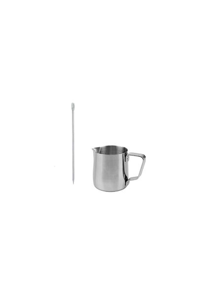 OEM Milk Frothing Jug with Stylus, Handle, Stainless Steel, 350ml