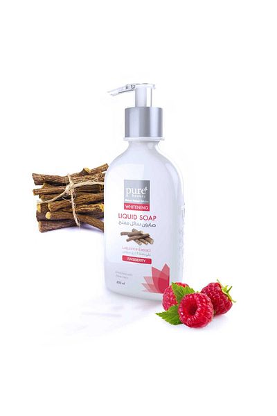 PURE BEAUTY Whitening Liquid Soap 200 mL Raspberry