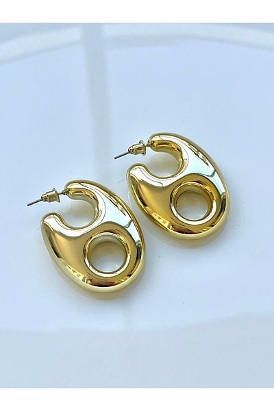 Twinssis Accessories Gold Button Earrings