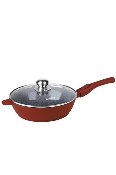 Heinner Calabria 26 cm Aluminum Deep Frying Pan with Lid and Removable Handle