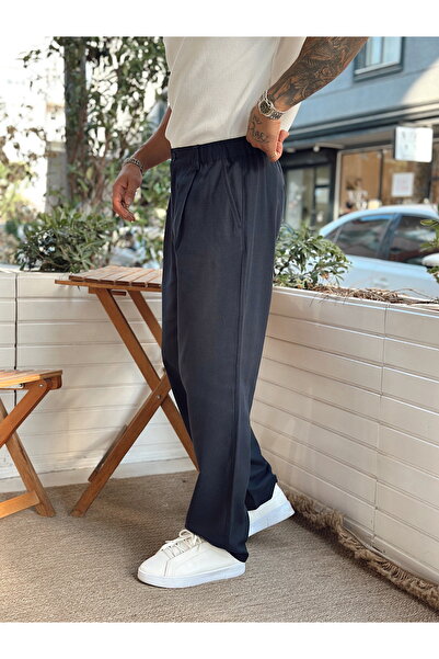 manch collection Баггі Pileli кетен Пантолон лаці