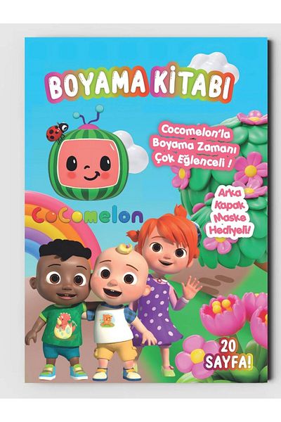 ZNC Cocomelon Themed Coloring Book, (+20), (Full Page Picture Coloring Book)