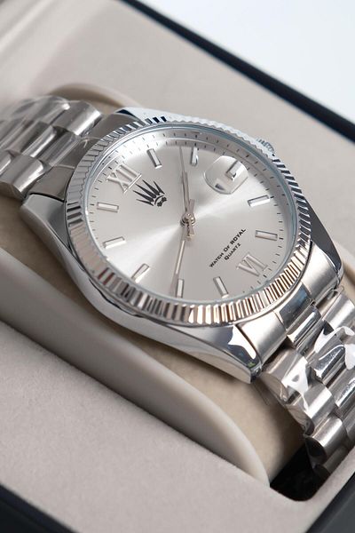 WATCHOFROYAL Mariner Lux Silver Steel Wrist Watch