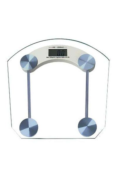 Generic Generic Digital Bathroom Scale Tempered Glass Clear/White/Silver