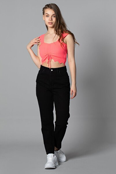 JILLY Jeans Boyfriend din Lycra Comfort cu talie înaltă pentru femei Adina, n...