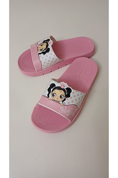 GEZER Girl's Summer Little Princess Pu Comfortable Sole Slippers
