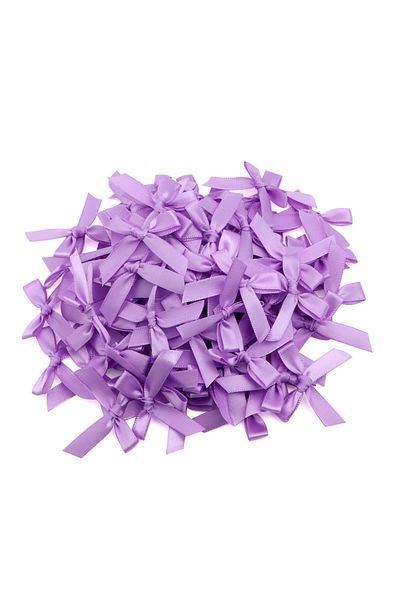 Fiyonks Atölye Bow Satin 25 Pieces, Ribbon Bow Satin Handmade Decoration