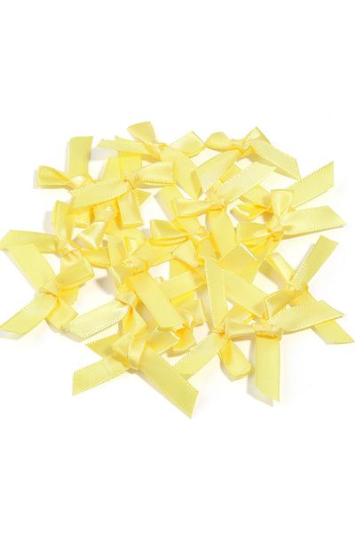 Fiyonks Atölye Bow Satin 25 Pieces, Ribbon Bow Satin Handmade Decoration