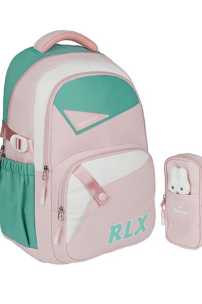 RKY SERENITY Relaxion Multi-Pocket Backpack with Pen Holder and Plush Accessories School Set