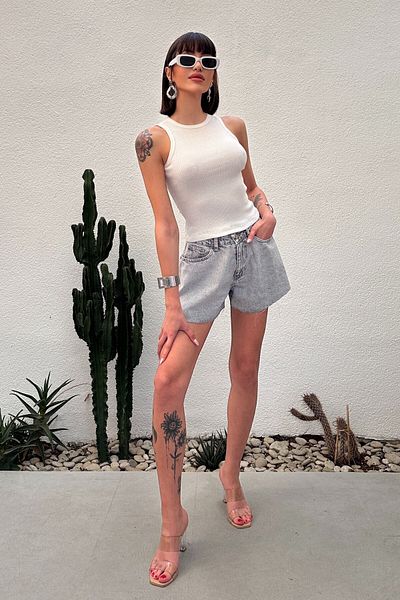 New Now Pack of 2 Crew Neck Sleeveless Long Tubular T-Shirt