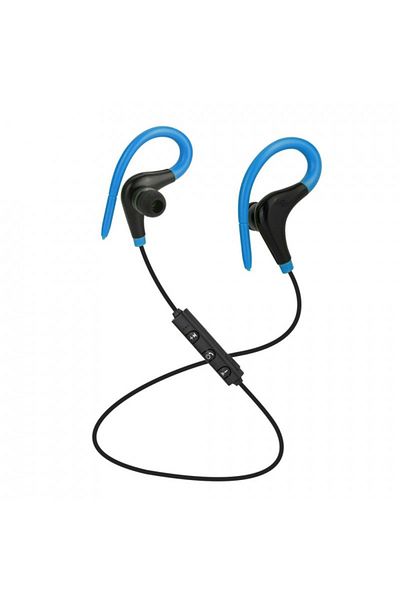 TECHSTAR ® BT200 Wireless Headphones, Bluetooth 4.1, HD Audio, Sweatproof, Wired Controls, Blue