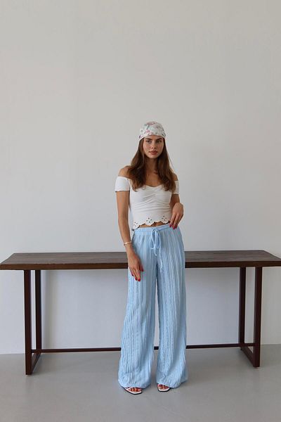 Jeevee Tasseled Fabric Relaxed Cut Summer Trousers