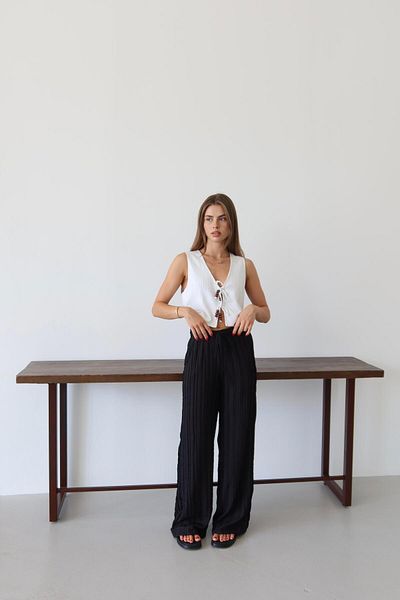 Jeevee Tasseled Fabric Relaxed Cut Summer Trousers