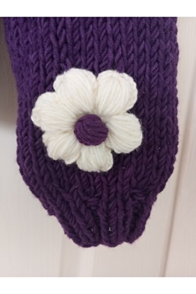 MEGA Μωβ ζακέτα με χαμούρια