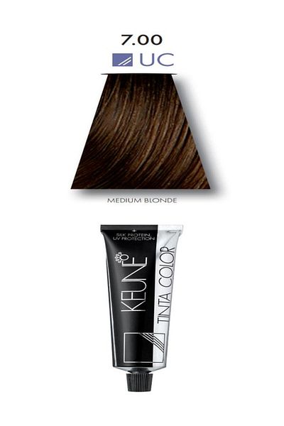Keune 2 Packs of Keune Tinta Color Hair Dye No. 7.00 Medium Blonde Ultimate Cover with Silk Protein