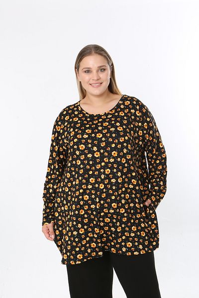 XL Modam Women's Digital Print Plus Size Tunic