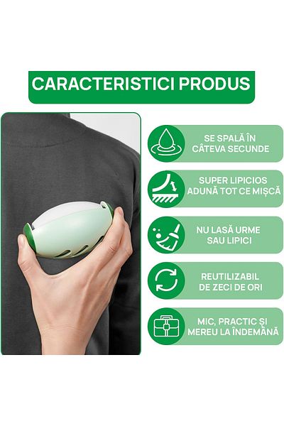 miraza Anti-Dandruff and Pet Hair Roller, Reusable and Washable, for Clothes and Furniture