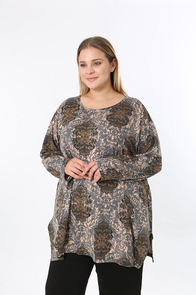 XL Modam Women's Digital Print Plus Size Tunic
